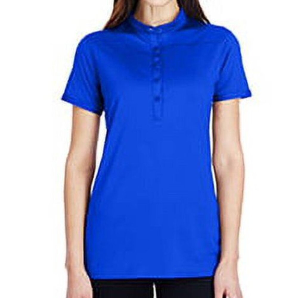 UNDER ARMOUR Women's Performance Polo/Heat Gear - Sz M Royal Blue